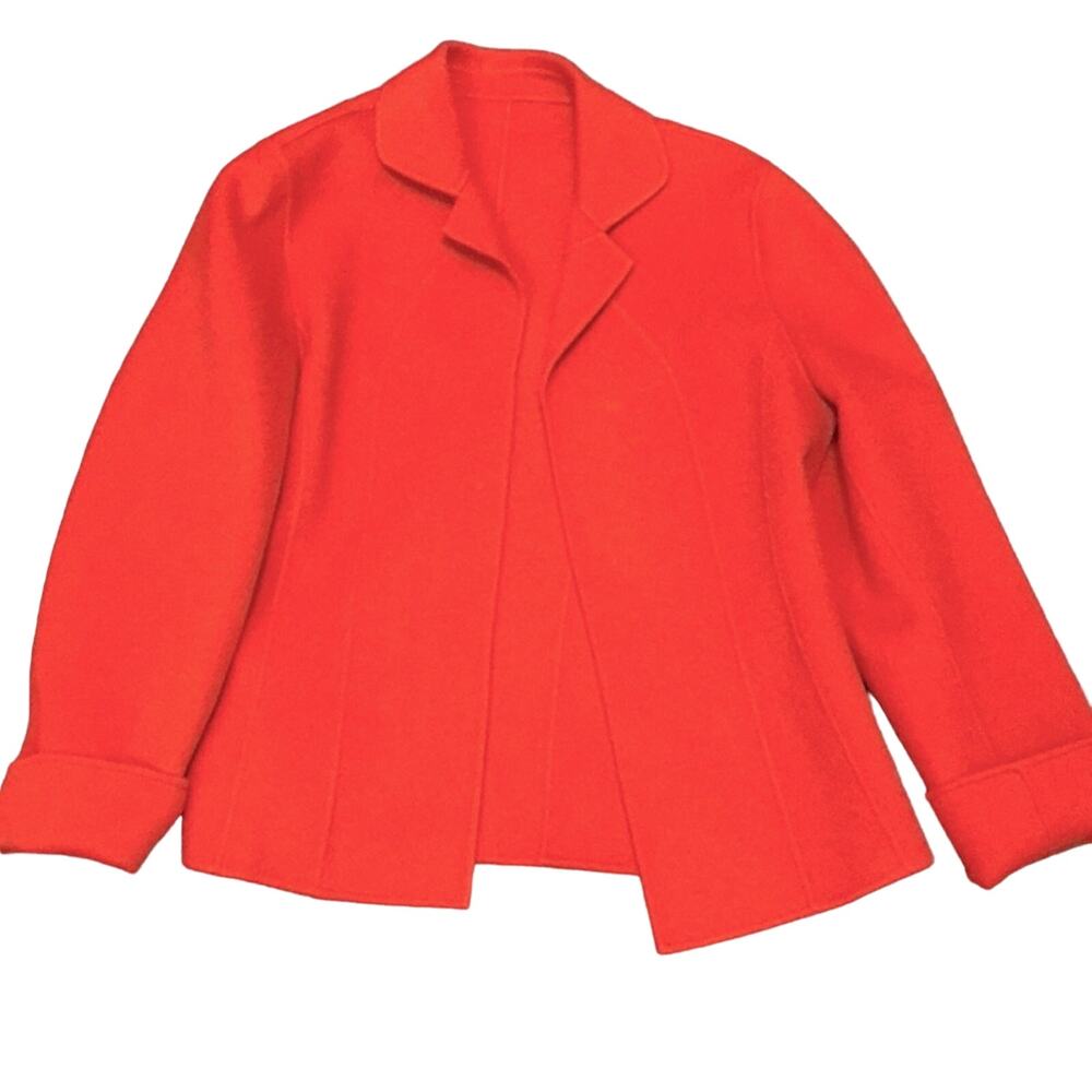 Orange Wool Open Jacket. L